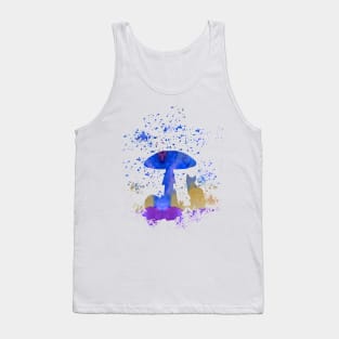 Cat and Mushroom Tank Top